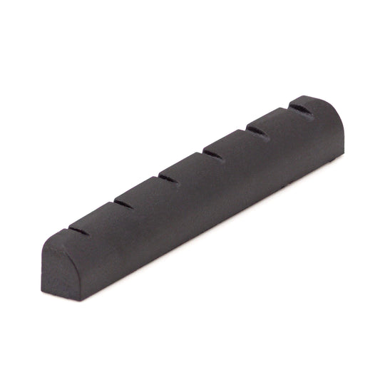 Black TUSQ XL 6 String Fanned Bass Nut Flat Bottom (PT-6649-00) - Graph Tech Guitar Labs Ltd.