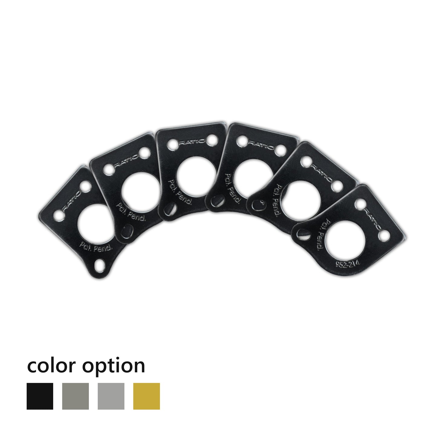 InvisoMatch Plate for Ratio Tuners, 45 degree Screw Hole (set of 6) - Graph Tech Guitar Labs Ltd.