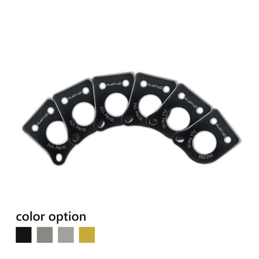 InvisoMatch Plate for Ratio Tuners, 45 degree Screw Hole (set of 6) - Graph Tech Guitar Labs Ltd.