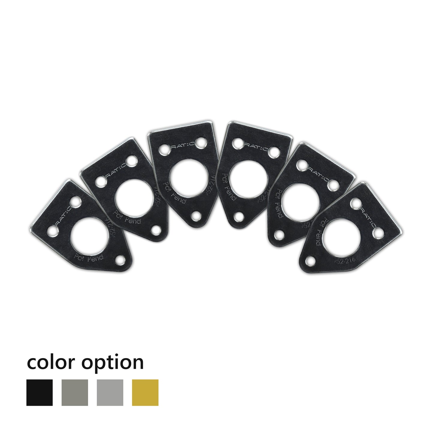 InvisoMatch Plate for Ratio Tuners, 90 Degree Screw Hole (set of 6) - Graph Tech Guitar Labs Ltd.