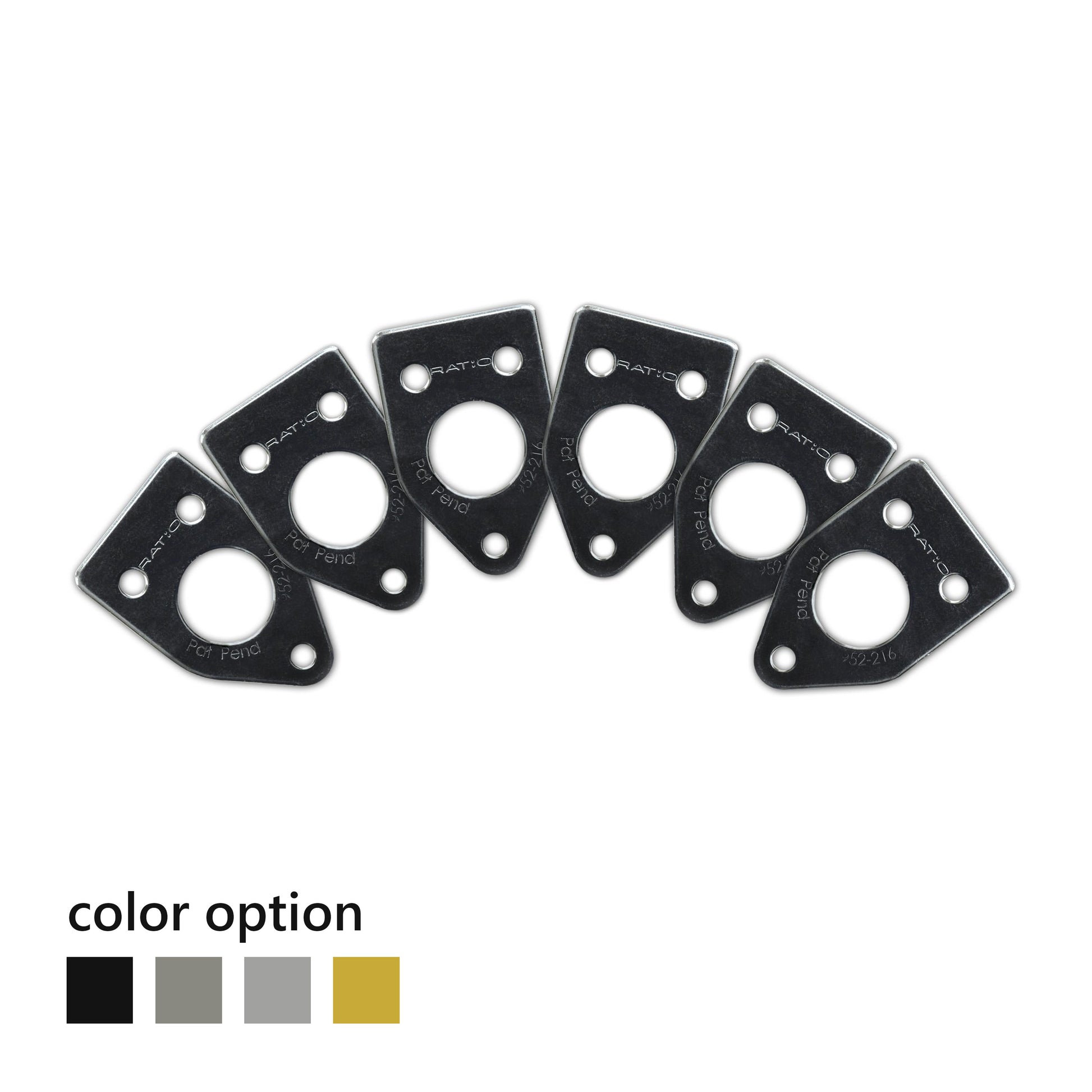 InvisoMatch Plate for Ratio Tuners, 90 Degree Screw Hole (set of 6) - Graph Tech Guitar Labs Ltd.