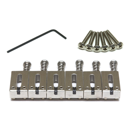 String Saver Classics Strat & Tele Style Saddles Offset -  Brushed Aluminum - Graph Tech Guitar Labs Ltd.